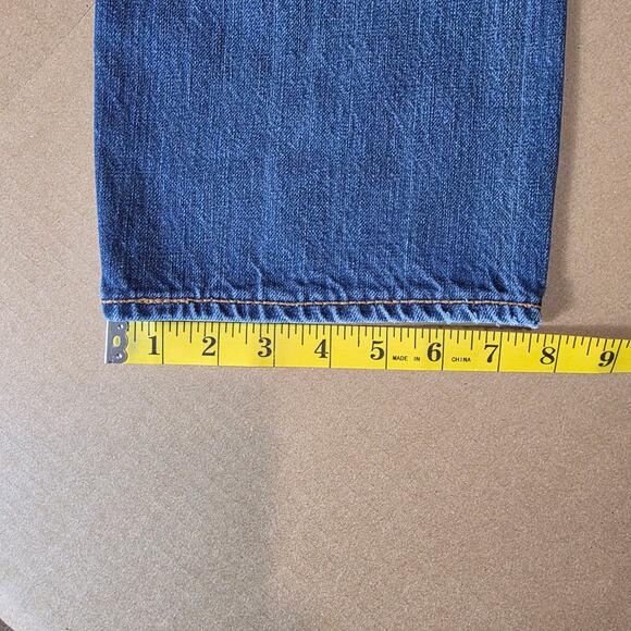 Levi’s 501 Jeans Mens 36x32 Blue Button Fly Straight Leg Denim Casual Minimalist - Picture 13 of 13